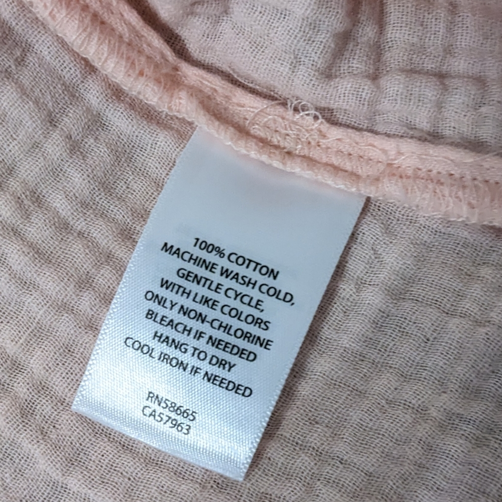 Caslon oversized gauzy cotton  v-neck top long sleeve nwt - Picture 16 of 16